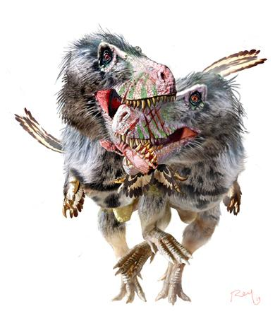 Illustration for article titled Scarred Skull Confirms Combat And Cannibalism Among Tyrannosaurs